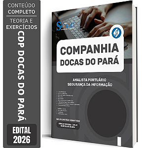 Apostila CDP Docas do Pará 2026 Analista Portuário - Segurança da Informação