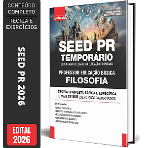 Apostila SEED PR 2026 Professor de Educação Básica - Filosofia
