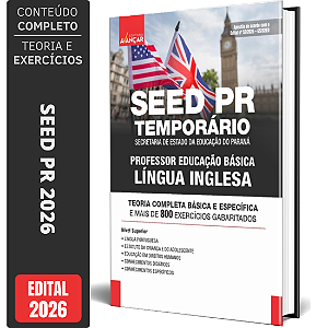 Apostila SEED PR 2026 Professor de Educação Básica - Língua Inglesa