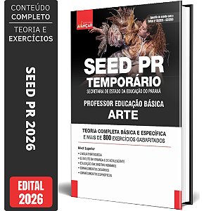 Apostila SEED PR 2026 Professor de Educação Básica - Arte