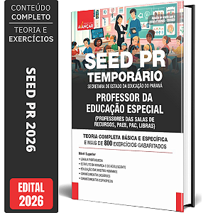 Apostila SEED PR 2026 Professor de Educação Especial