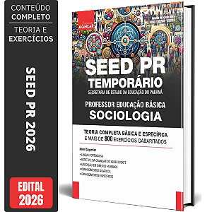 Apostila SEED PR 2026 Professor de Educação Básica - Sociologia