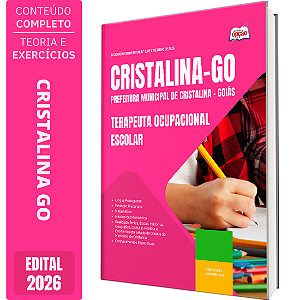 Apostila Prefeitura de Cristalina GO 2026 - Terapeuta Ocupacional Escolar