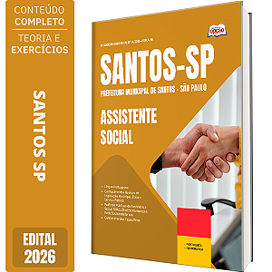 Apostila Prefeitura de Santos SP 2026 - Assistente Social