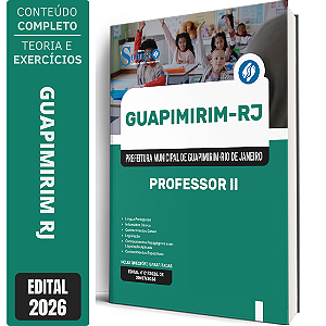 Apostila Prefeitura de Guapimirim RJ 2026 - Professor 2