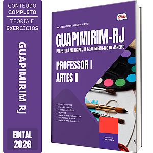 Apostila Prefeitura de Guapimirim RJ 2026 Professor 1 - Artes