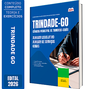 Apostila Câmara de Trindade GO 2026 Auxiliar Legislativo - Auxiliar de Serviços Gerais