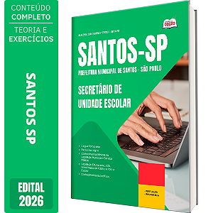 Apostila Prefeitura de Santos SP 2026 - Secretário de Unidade Escolar