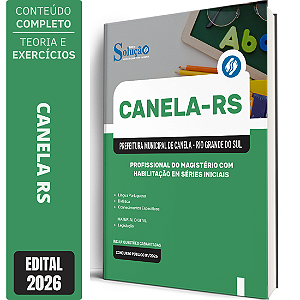 Apostila Prefeitura de Canela RS 2026 - Profissional do Magistério com Habilitação em Séries Iniciais