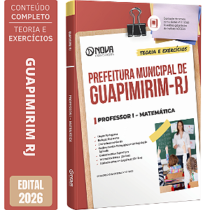 Apostila Prefeitura de Guapimirim RJ 2026 Professor 1 - Matemática