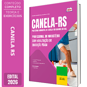 Apostila Prefeitura de Canela RS 2026 - Profissional do Magistério com Habilitação em Educação Física