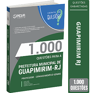 Livro 1000 Questões Prefeitura de Guapimirim RJ - Conhecimentos Gerais