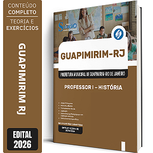 Apostila Prefeitura de Guapimirim RJ 2026 Professor 1 - História