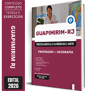 Apostila Prefeitura de Guapimirim RJ 2026 Professor 1 - Geografia