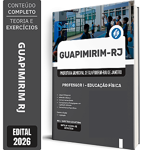 Apostila Prefeitura de Guapimirim RJ 2026 Professor 1 - Educação Física