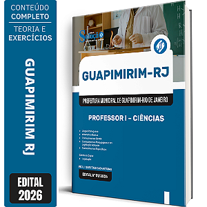 Apostila Prefeitura de Guapimirim RJ 2026 Professor 1 - Ciências