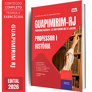 Apostila Prefeitura de Guapimirim RJ 2026 Professor 1 - História