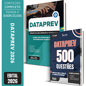 Kit Apostila DATAPREV 2026 - Cargos de Analista de Tecnologia da Informação + Caderno de 500 Questões