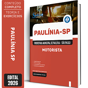Apostila Prefeitura de Paulínia SP 2026 - Motorista