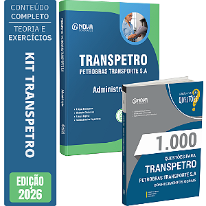 Apostila Transpetro 2026 Nível Superior - Júnior - Administração + Livro 1000 Questões - Conhecimentos Gerais