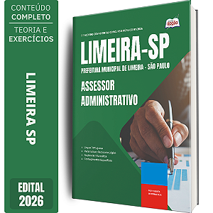 Apostila Prefeitura de Limeira SP 2026 - Assessor Administrativo