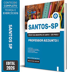 Apostila Prefeitura de Santos SP 2026 - Professor Adjunto 1
