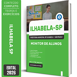 Apostila Prefeitura de Ilhabela SP 2026 - Monitor de Alunos