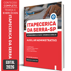 Apostila AMS Itapecerica SP 2026 - Auxiliar Administrativo