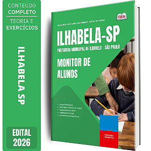 Apostila Prefeitura de Ilhabela SP 2026 - Monitor de Alunos