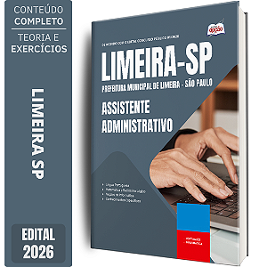 Apostila Prefeitura de Limeira SP 2026 - Assistente Administrativo