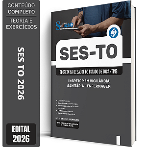 Apostila SES TO 2026 Inspetor em Vigilância Sanitária - Enfermagem