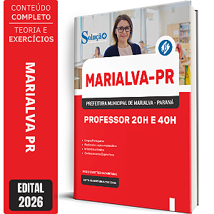Apostila Prefeitura de Marialva PR 2026 - Professor 20h e 40h