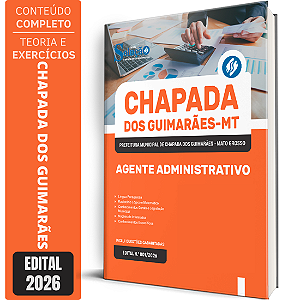 Apostila Prefeitura de Chapada dos Guimarães MT 2026 - Agente Administrativo