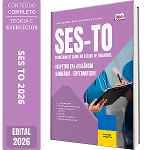 Apostila SES TO 2026 Inspetor em Vigilância Sanitária - Enfermagem