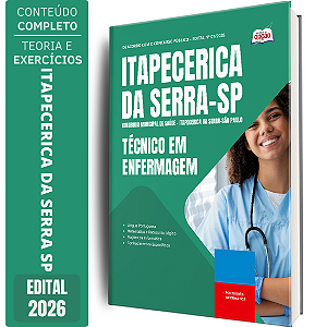 Apostila AMS Itapecerica SP 2026 - Técnico em Enfermagem