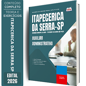 Apostila AMS Itapecerica SP 2026 - Auxiliar Administrativo