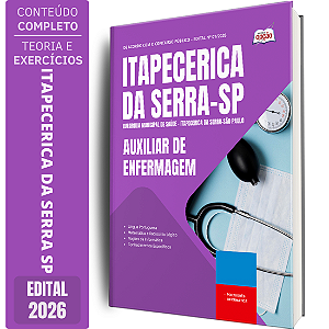 Apostila AMS Itapecerica SP 2026 - Auxiliar de Enfermagem