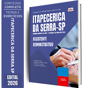 Apostila AMS Itapecerica SP 2026 - Assistente Administrativo