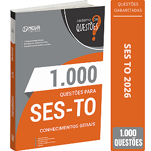Livro 1000 Questões Gabaritadas para SES TO - Conhecimentos Gerais
