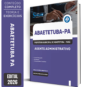 Apostila Prefeitura de Abaetetuba PA 2026 - Agente Administrativo