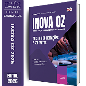Apostila INOVA OZ 2026 - Auxiliar de Licitações e Contratos