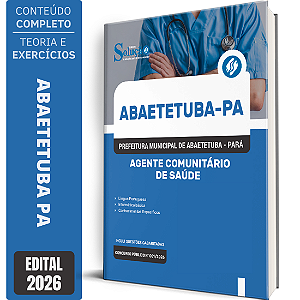 Apostila Prefeitura de Abaetetuba PA 2026 - Agente Comunitário de Saúde