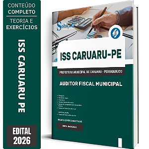 Apostila Prefeitura de Caruaru PE 2026 - Auditor Fiscal Municipal