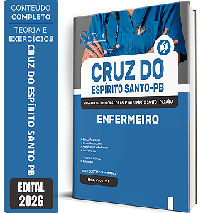 Apostila Prefeitura de Cruz do Espírito Santo PB 2026 - Enfermeiro