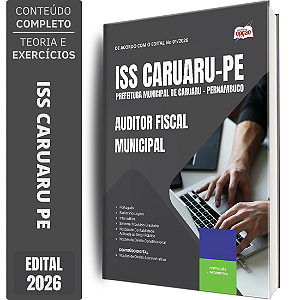 Apostila Prefeitura de Caruaru PE 2026 - Auditor Fiscal Municipal