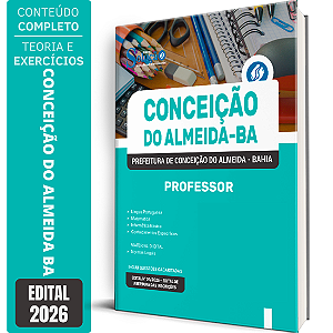 Apostila Prefeitura de Conceição do Almeida BA 2026 - Professor