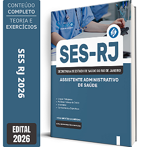 Apostila SES RJ 2026 - Assistente Administrativo de Saúde