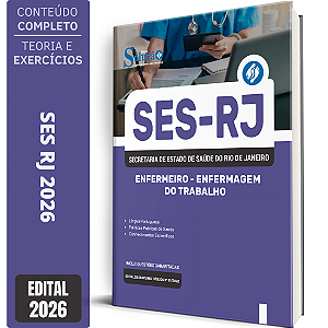 Apostila SES RJ 2026 Enfermeiro - Enfermagem do Trabalho