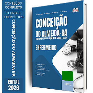 Apostila Prefeitura de Conceição do Almeida BA 2026 - Enfermeiro