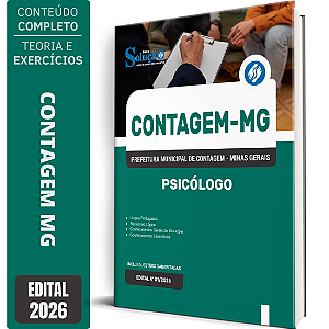 Apostila Prefeitura de Contagem MG 2026 - Psicólogo